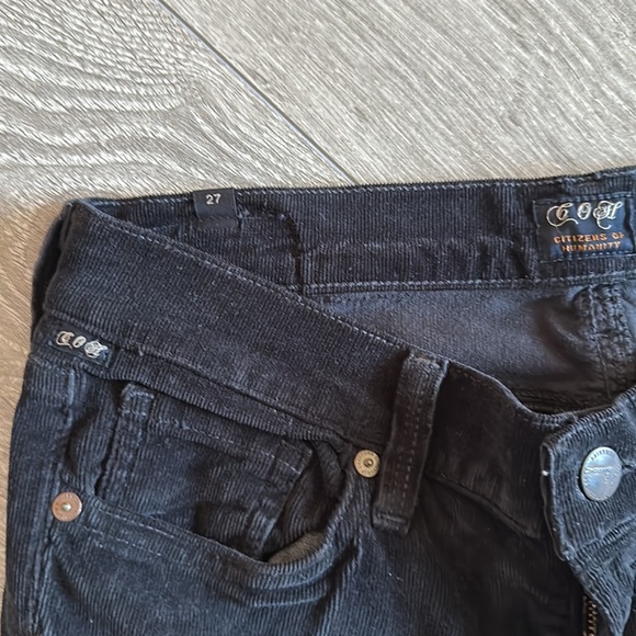 Citizens of Humanity Black Corduroy Pants Size 27 - Picture 5 of 8